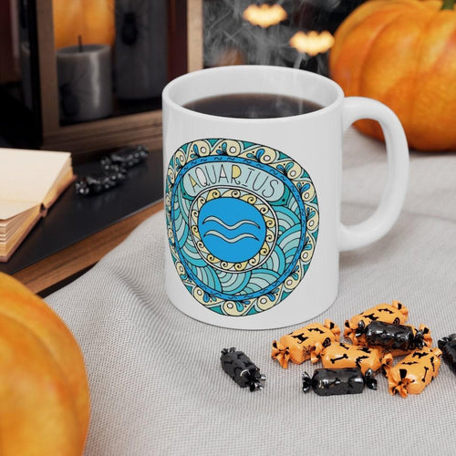 Plus Minus Co Aquarius Zodiac Mug, Aquarius Mug, January 20 to February 17 born Zodiac Gift, Zodiac Sign, Horoscope Gift, Astrology Gift