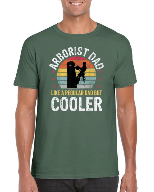 Plus Minus Co Arborist Dad Tree Climber Funny Arborist Father Men's Gift T-shirt
