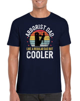 Plus Minus Co Arborist Dad Tree Climber Funny Arborist Father Men's Gift  T-shirt, view 4
