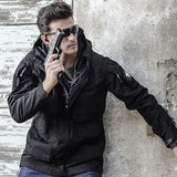 Plus Minus Co Archon Bourne Men's Military Tactical Jacket Men Fall Winter Outdoor Waterproof Windbreaker, view 2