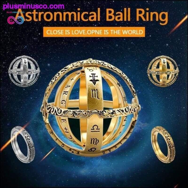 Plus Minus Co Astronomical Sphere Ball Cosmic Ring for Couples