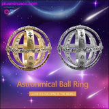 Plus Minus Co Astronomical Sphere Ball Cosmic Ring for Couples, view 3