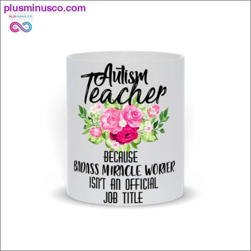 Plus Minus Co Autism Teacher Mugs