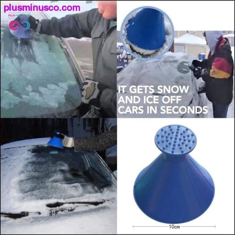 Plus Minus Co Auto Car Magic Window Windshield Funnel Shaped Snow Scraper