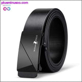 Plus Minus Co Automatic Buckle Genuine Leather Belt for Men Perfect Belt, view 2