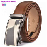 Plus Minus Co Automatic Buckle Genuine Leather High Quality Belt For Men, view 3