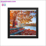 Plus Minus Co Autumn fall leaves and natural scenery Frame Print, Home, view 2