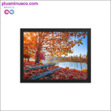Plus Minus Co Autumn fall leaves and natural scenery Frame Print, Home, view 3