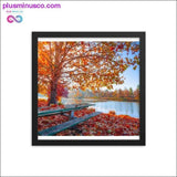 Plus Minus Co Autumn fall leaves and natural scenery Frame Print, Home, view 4