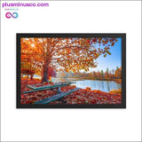 Plus Minus Co Autumn fall leaves and natural scenery Frame Print, Home, view 5
