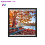 Plus Minus Co Autumn fall leaves and natural scenery Frame Print, Home, view 6