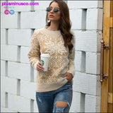 Plus Minus Co Autumn winter sweater women casual retro cashmere Christmas, view 3