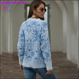 Plus Minus Co Autumn winter sweater women casual retro cashmere Christmas, view 5