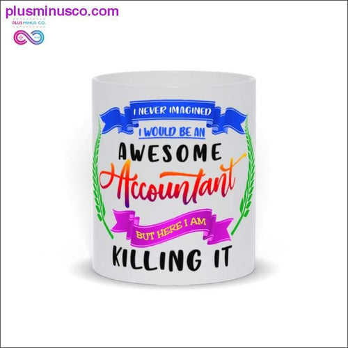 Plus Minus Co Awesome Accountant Mugs