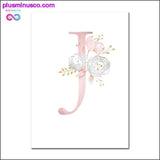 Plus Minus Co Baby Posters Personalized Girl's Name Custom Poster Nursery, view 3
