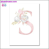 Plus Minus Co Baby Posters Personalized Girl's Name Custom Poster Nursery, view 6