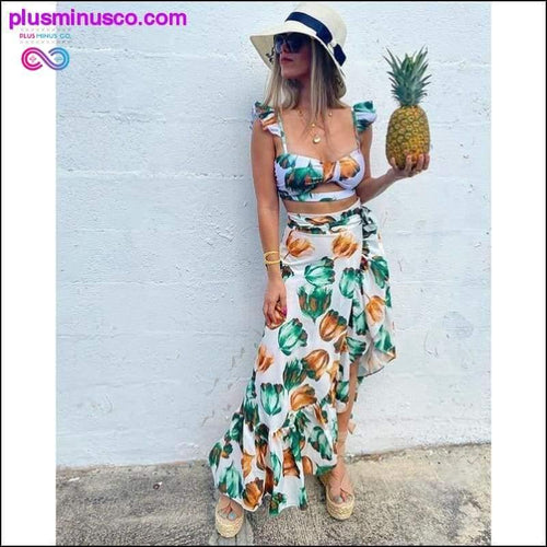 Plus Minus Co Backless Tunic Beach Dress Bikini Long Dress Print