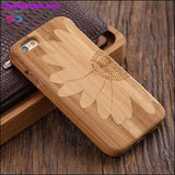 Plus Minus Co Bamboo Hard Wood Carved Apple iPhone Cases For iPhone, view 3