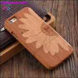 Plus Minus Co Bamboo Hard Wood Carved Apple iPhone Cases For iPhone, view 4