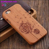 Plus Minus Co Bamboo Hard Wood Carved Apple iPhone Cases For iPhone, view 5