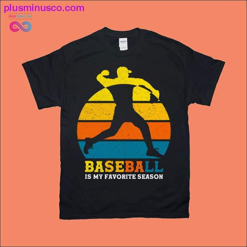 Plus Minus Co Baseball is my favorite Season | Retro Sunset T-Shirts