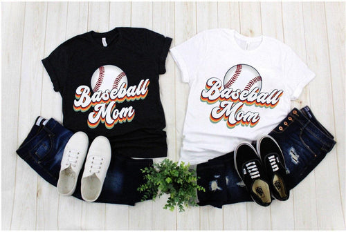 Plus Minus Co Baseball Mom Retro Shirt, Retro Mom Life T-Shirts, Baseball Mom Shirt,  Baseball Shirt, Game Day Shirt, Baseball Season Tee