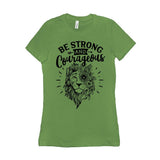 Plus Minus Co Be Strong And Courageous T-Shirts, Christians T Shirt, Religious Shirt, Joshua 19 Shirt, Bible Verse T-Shirt, Shirt For Christian Women, view 5