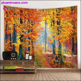Plus Minus Co Beautiful Natural Forest Printed Large Wall Tapestry Cheap, view 5