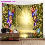 Plus Minus Co Beautiful Natural Forest Printed Large Wall Tapestry Cheap, view 6