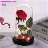 Plus Minus Co Beauty and the Beast Red Rose in a Glass Dome with LED Light, view 6