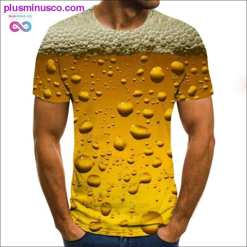Plus Minus Co 3D Print T Shirt For Men, Cool and Funny Men's Shirt