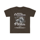 Plus Minus Co Being Grandpa Is An Honor Being Papa Is Priceless Father T-Shirts, Father's day gift, Dads T Shirt, Grandpas T-Shirt, Gift For Dad, view 4
