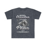 Plus Minus Co Being Grandpa Is An Honor Being Papa Is Priceless Father T-Shirts, Father's day gift, Dads T Shirt, Grandpas T-Shirt, Gift For Dad, view 5