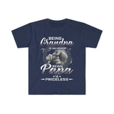 Plus Minus Co Being Grandpa Is An Honor Being Papa Is Priceless Father T-Shirts, Father's day gift, Dads T Shirt, Grandpas T-Shirt, Gift For Dad, view 6
