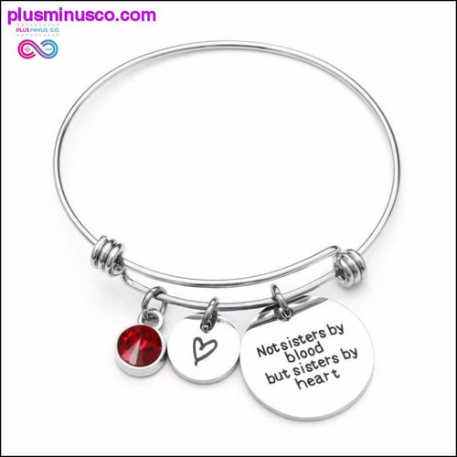 Plus Minus Co Best Friend Birthday Gift Birthstone Charm Bracelet for