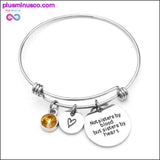 Plus Minus Co Best Friend Birthday Gift Birthstone Charm Bracelet for, view 2