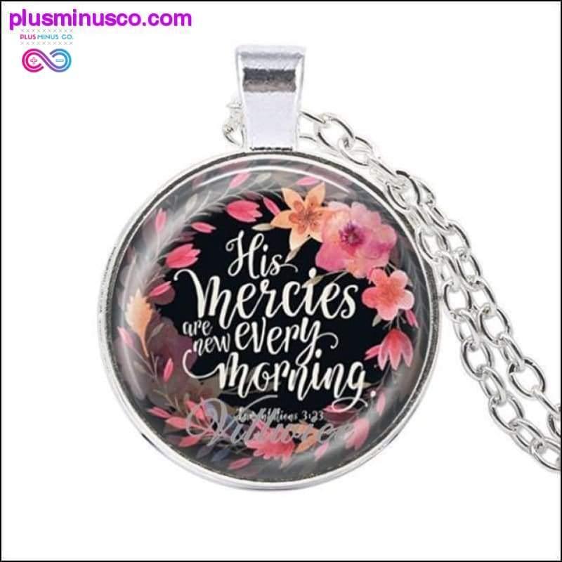 Plus Minus Co Bible Verses Scripture Necklace Silver Plated Pendant