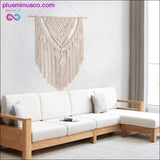 Plus Minus Co Big Size Macrame Tapestry Wall Hanging Bohemian Chic, view 3