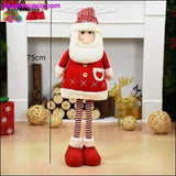 Plus Minus Co Big Size Retractable Christmas Dolls, Santa Claus, Snowman and Elk Figurines, view 3