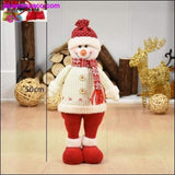 Plus Minus Co Big Size Retractable Christmas Dolls, Santa Claus, Snowman and Elk Figurines, view 4