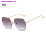 Plus Minus Co Big Square Sunglasses Women, view 2