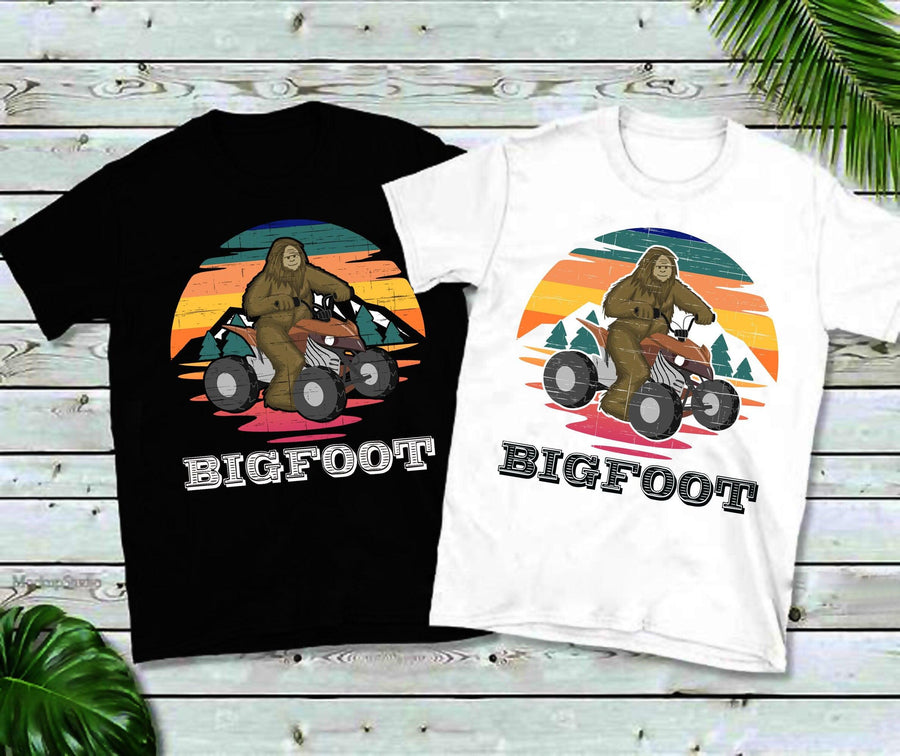 Plus Minus Co Bigfoot Atv Ride | Retro T-Shirts, ATV Gift, Quad gift, Quad T-Shirt, Atv riding, Atv racing, ATV Gift