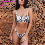 Plus Minus Co Bikini Women Swimwear Swimsuit Sexy Leopard Snake, view 2