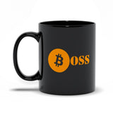 Plus Minus Co Bitcoin Boss Mug For Blockchain Crypto Currency Traders Black Mugs, Bitcoin Gifts - Gifts For Crypto Lovers, Gifts For Bitcoin Lovers, view 5