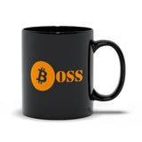 Plus Minus Co Bitcoin Boss Mug For Blockchain Crypto Currency Traders Black Mugs, Bitcoin Gifts - Gifts For Crypto Lovers, Gifts For Bitcoin Lovers, view 6