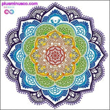 Plus Minus Co Bohemian Mandala Round Beach Tapestry/ Hippie Yoga Mat, view 2