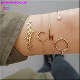 Plus Minus Co Bohemian Shell Map Turtle Bracelet Set, Retro Geometric, view 4