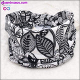 Plus Minus Co Bohemian Wide Cotton Stretch Headbands Women Headwrap Turban, view 3