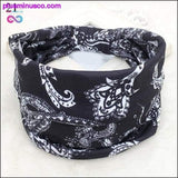 Plus Minus Co Bohemian Wide Cotton Stretch Headbands Women Headwrap Turban, view 4