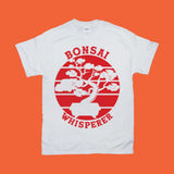 Plus Minus Co Bonsai Whisperer | Retro Sunset T-Shirts, view 3